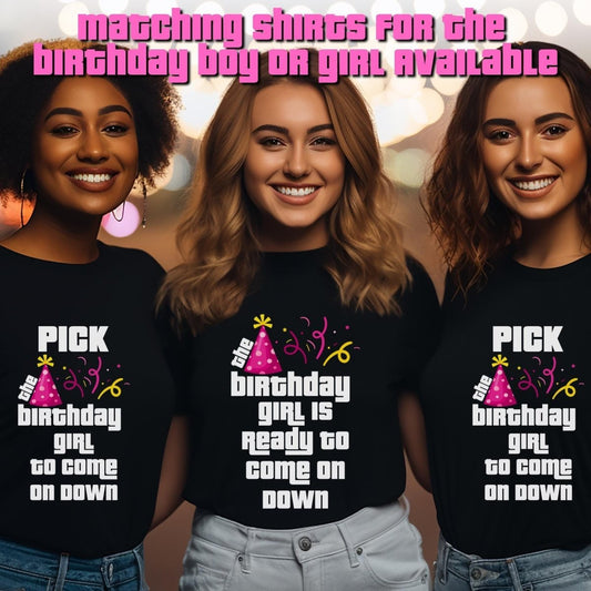 Price is Right Birthday Boy Girl Shirt, Pick Me Come On Down Tee, Milestone Celebration Gift - Black - XS - Girl