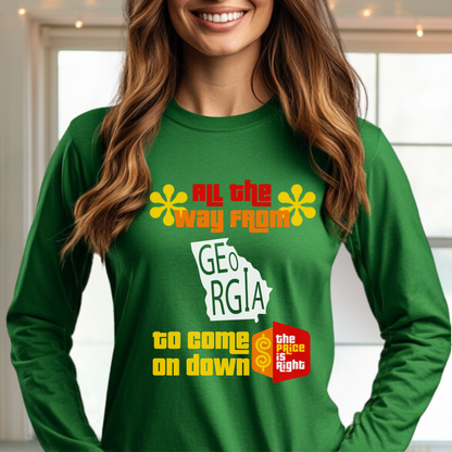 Personalized All the Way from "State" to Come on Down Price is Right Shirt for Traveler