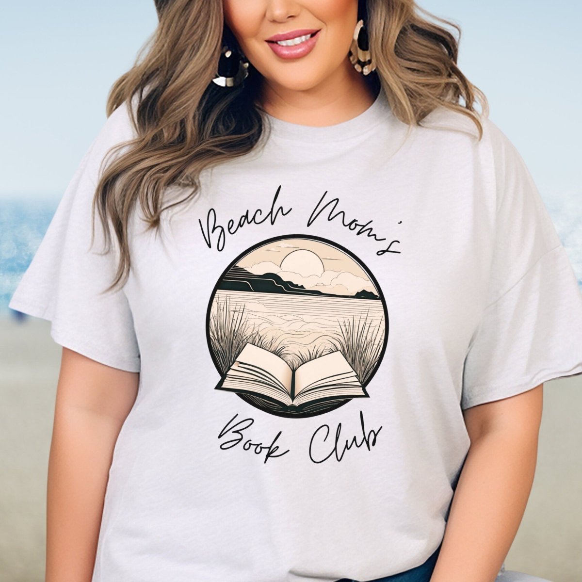 Beach Mom Book Club Shirt, Romantasy Reader Summer Tee Gift - Ash - XS -