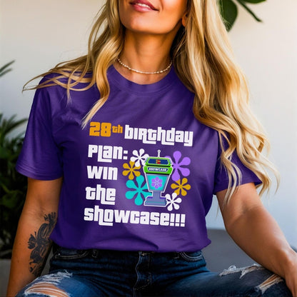 Birthday Plan Win the Showcase Price is Right Birthday Shirt, Funny Milestone Fan Gift - Team Purple - XS -