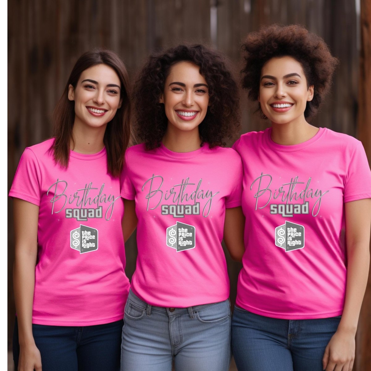Birthday Squad Price is Right Shirt, Group Birthday Tee, Fun Party Gift Tee - Berry - XS -
