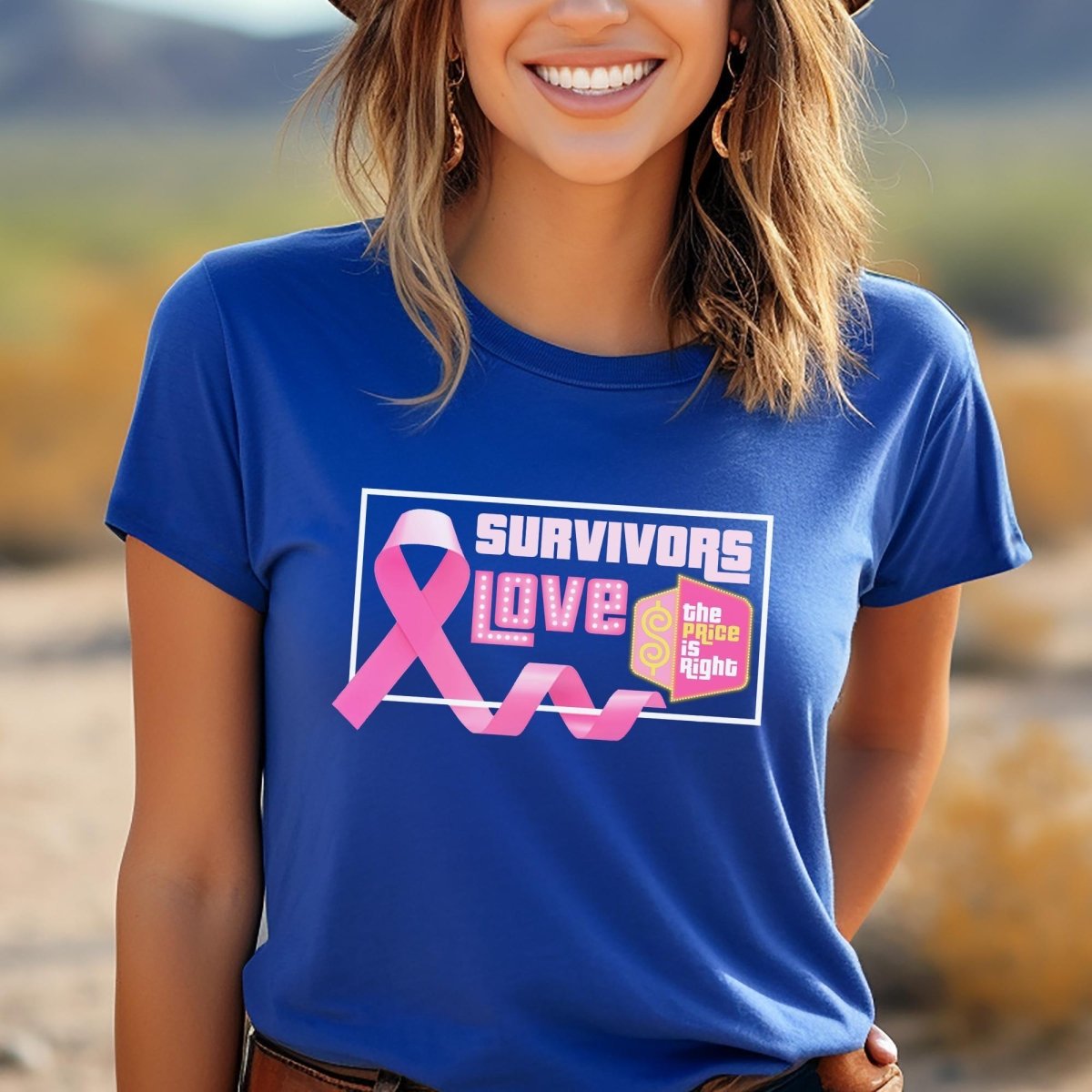 Breast Cancer Survivors Love the Price is Right Shirt, Survivor Awareness - True Royal - XS -