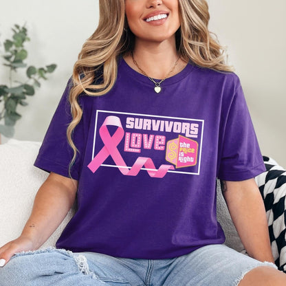 Breast Cancer Survivors Love the Price is Right Shirt, Survivor Awareness - Team Purple - XS -