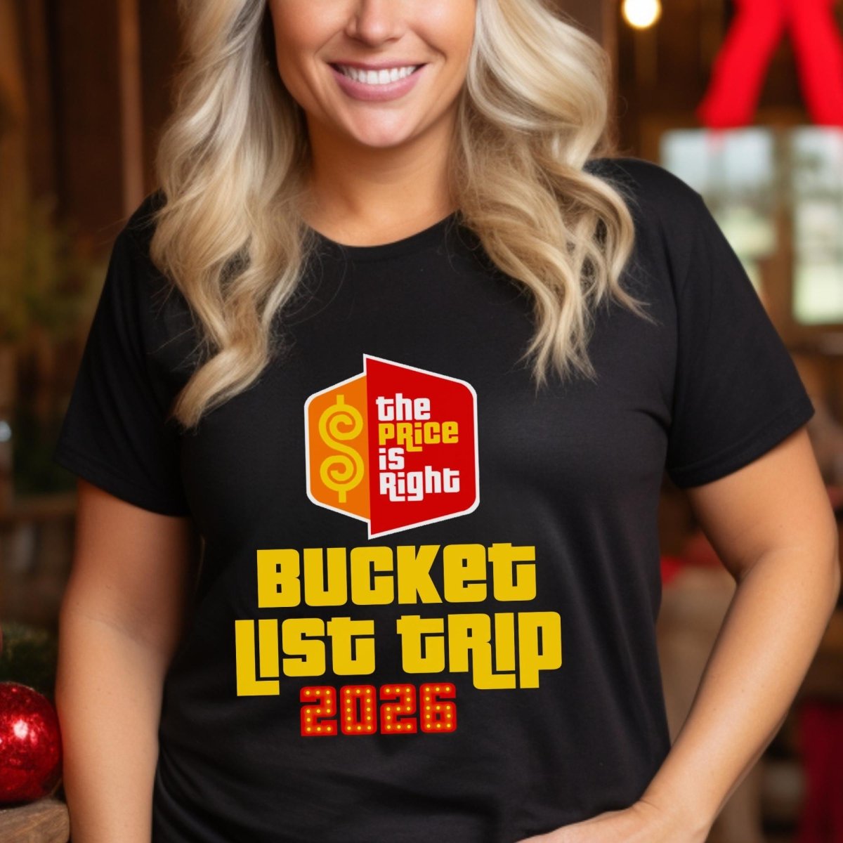 Bucket List Trip 2026 Price is Right Shirt, Super Fan Group Tee, Bucket List Gift - Black - XS -
