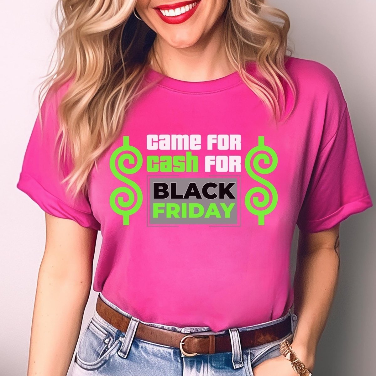 Came for Cash for Black Friday Price is Right Shirt, Shop Til You Drop Gift - Berry - XS -