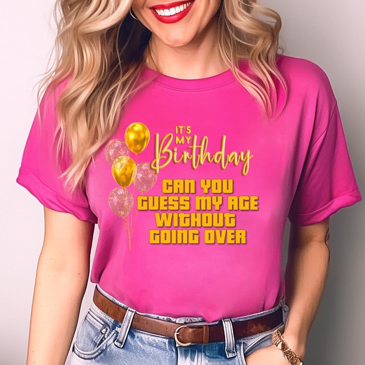 Can You Guess My Age Without Going Over Birthday Price is Right Shirt, Funny Milestone Fan Gift - Berry - XS -