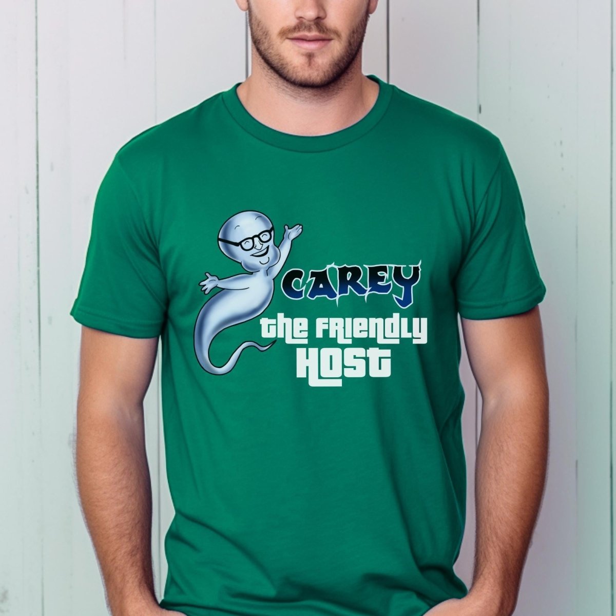 Carey the Friendly Host Price is Right Shirt, Halloween Casper Tee, Fun Gift - Kelly - XS -