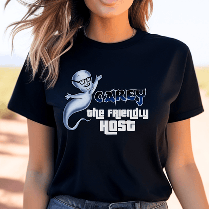 Carey the Friendly Host Price is Right Shirt, Halloween Casper Tee, Fun Gift - Black - XS -
