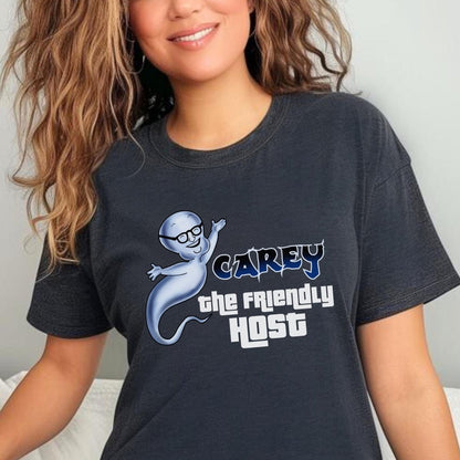Carey the Friendly Host Price is Right Shirt, Halloween Casper Tee, Fun Gift - Dark Grey Heather - XS -