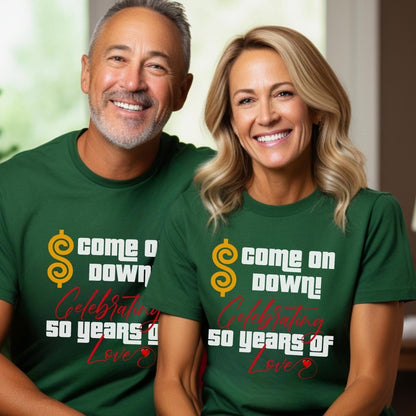 Celebrating Years of Priceless Memories Price is Right Anniversary Shirt - Kelly - XS -