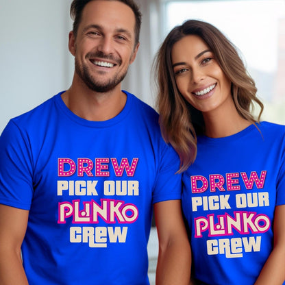 Drew Pick Our Plinko Crew Price is Right Shirt, Funny Retro Game Show Group Fan Tee - True Royal - XS -