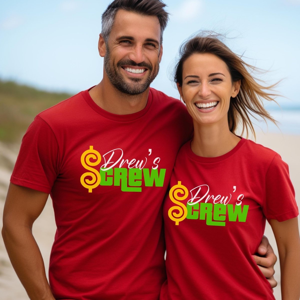 Drew's Crew Price is Right Group Shirt, Fan Tee, Group Trip Fan Gift Idea - Red - XS -