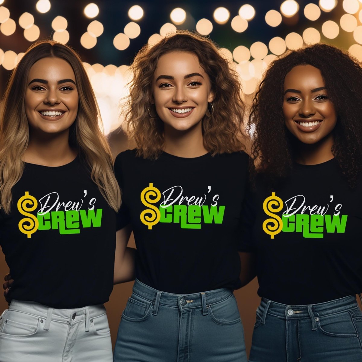 Drew's Crew Price is Right Group Shirt, Fan Tee, Group Trip Fan Gift Idea - Black - XS -