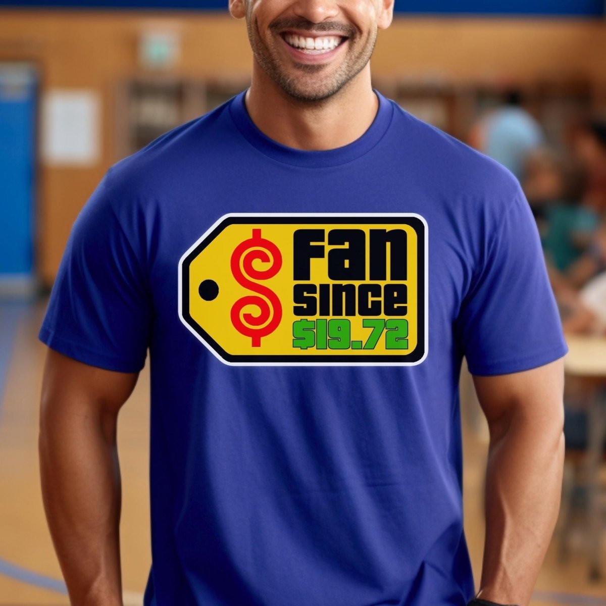 Fan Since Personalized Price Tag Price is Right Shirt, Custom Game Show Tee - True Royal - XS -
