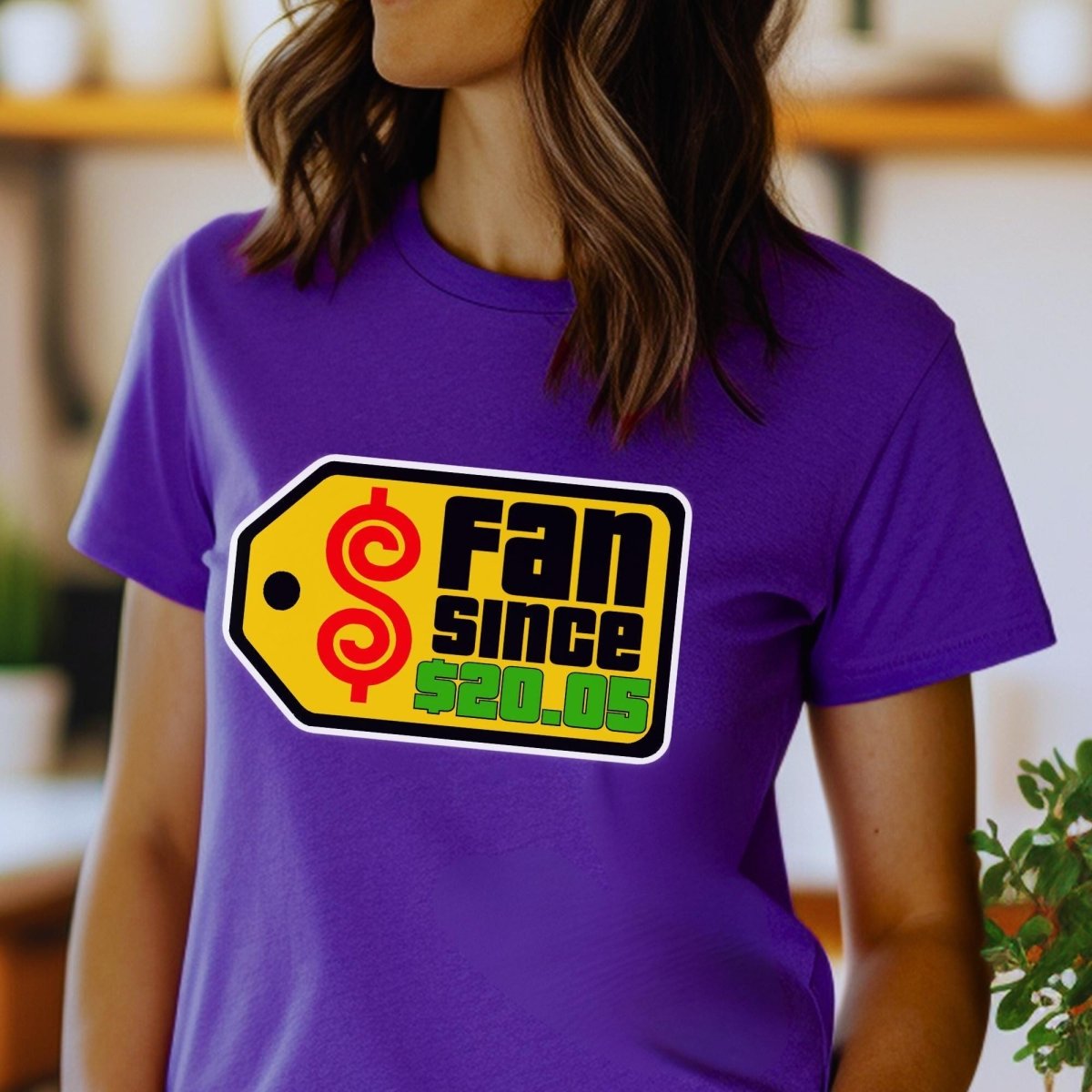 Fan Since Personalized Price Tag Price is Right Shirt, Custom Game Show Tee - Team Purple - XS -