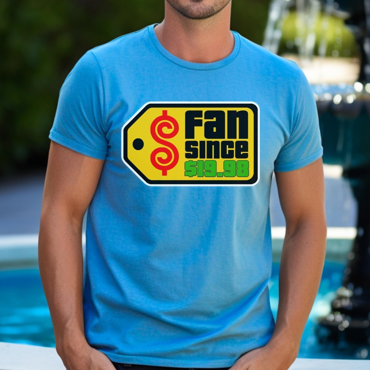 Fan Since Personalized Price Tag Price is Right Shirt, Custom Game Show Tee - Aqua - XS -