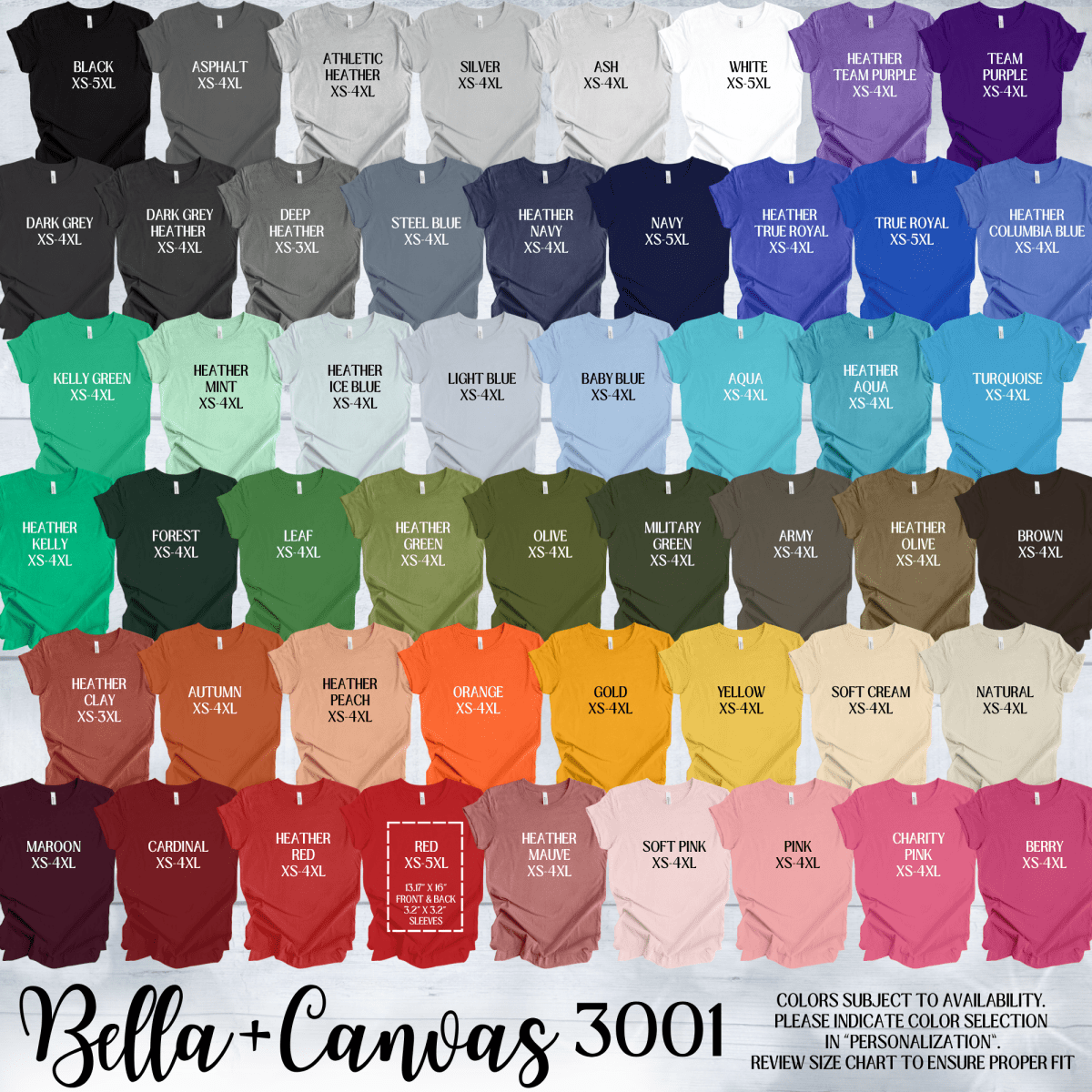 Fully Personalized Custom Price Is Right Shirt Design with Front, Back & Sleeve Options - T-Shirt Crewneck Bella & Canvas 3001 - XS - Front Only