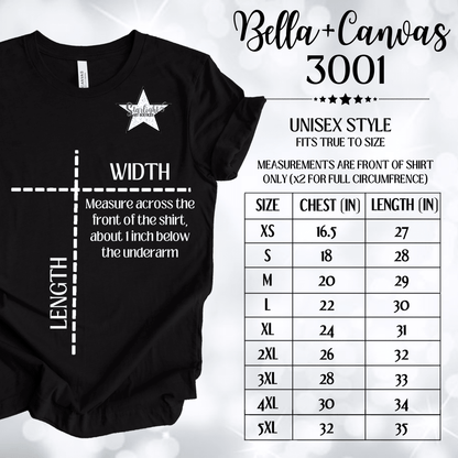 Fully Personalized Custom Price Is Right Shirt Design with Front, Back & Sleeve Options - T-Shirt Crewneck Bella & Canvas 3001 - XS - Front Only
