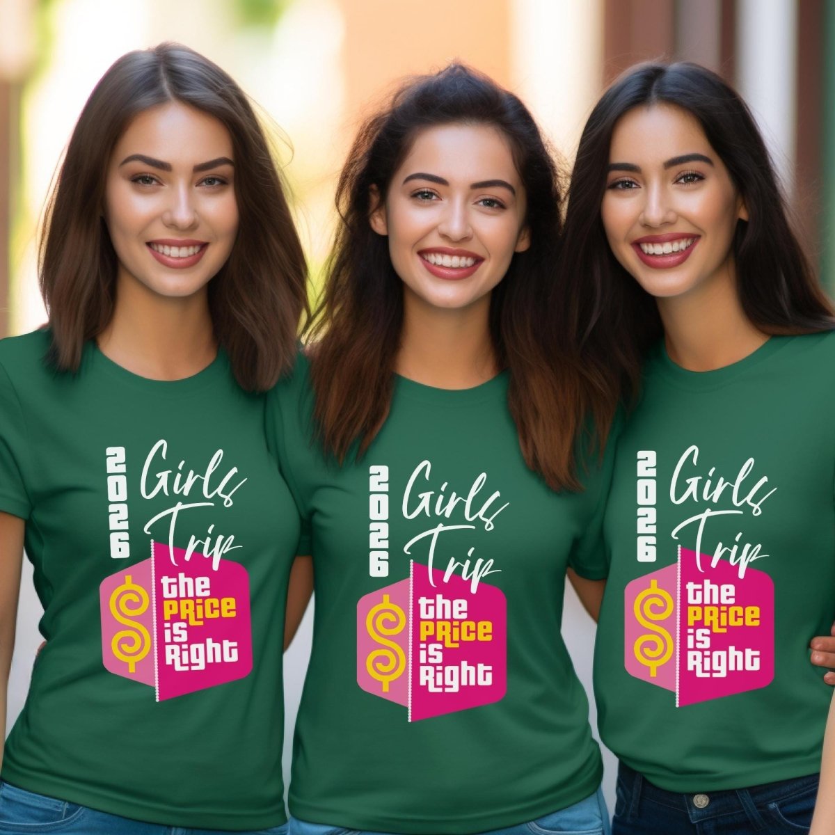 Girls Trip Price is Right Shirt, Pink Logo Group Tee, Bachelorette Party Gift - Kelly - XS -