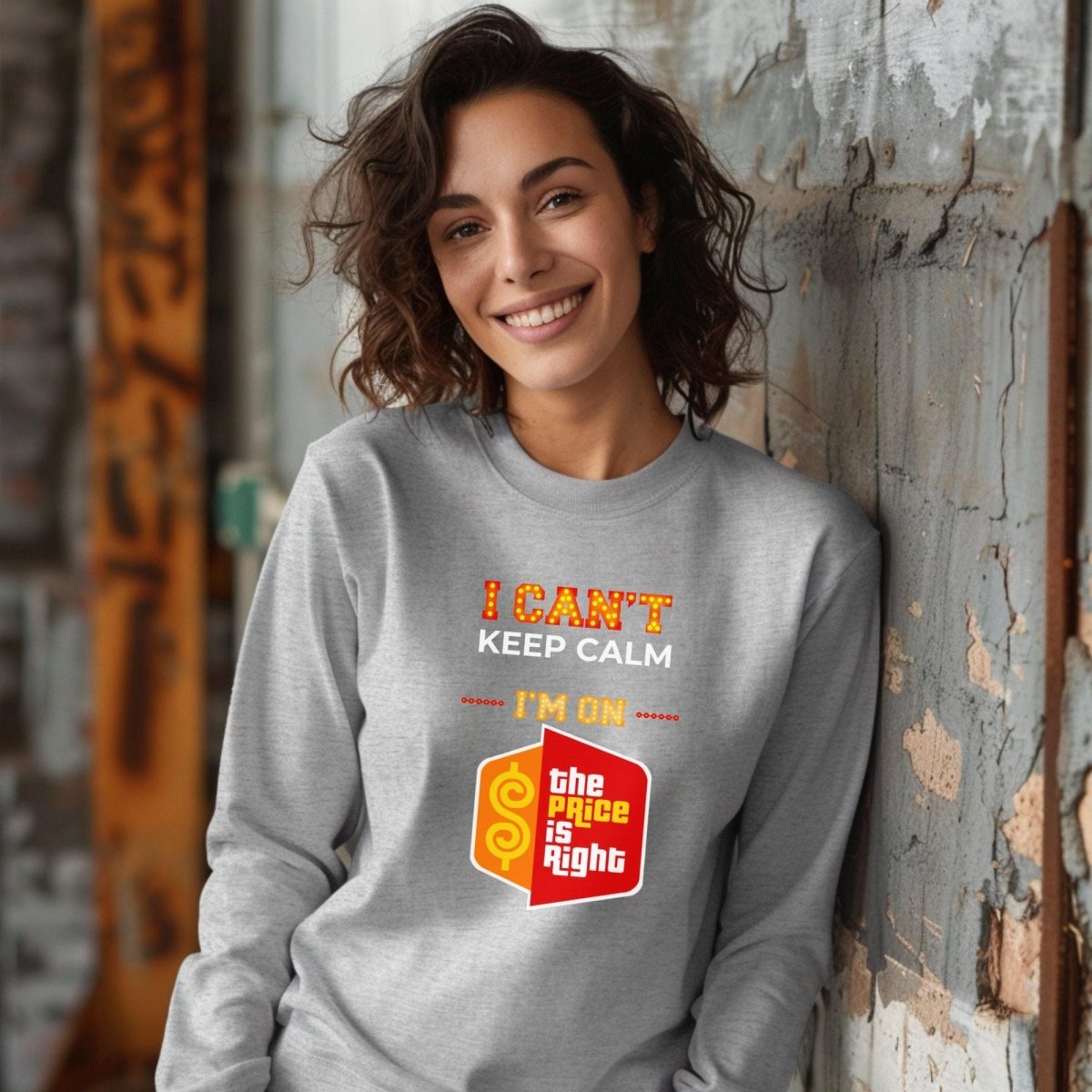 I Cant Keep Calm Im on The Price is Right Shirt, Fan Tee - S - Sport Grey -