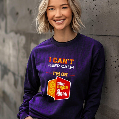 I Cant Keep Calm Im on The Price is Right Shirt, Fan Tee - S - Purple -