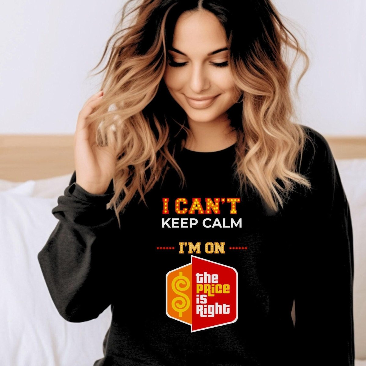 I Cant Keep Calm Im on The Price is Right Shirt, Fan Tee - S - Black -