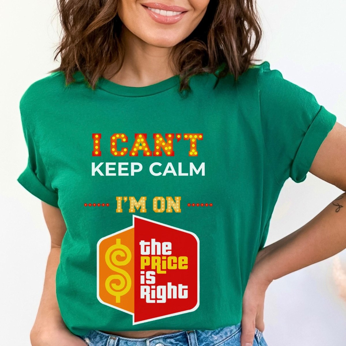 I Can't Keep Calm. I'm on The Price is Right Shirt for Excited Contestants - Kelly - XS -