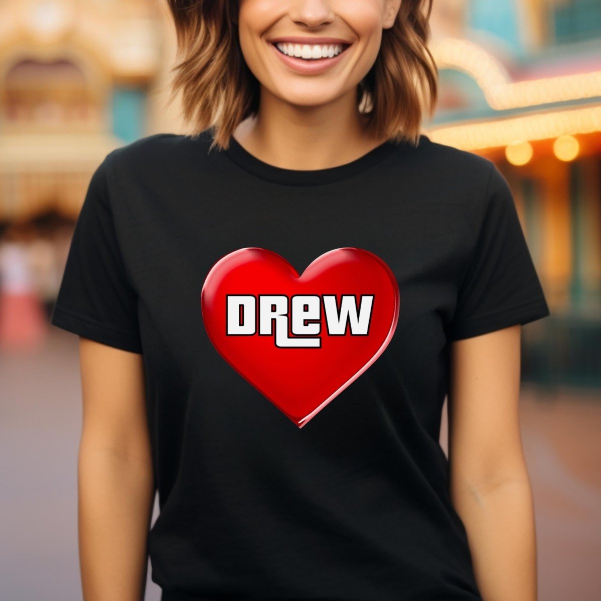 I Heart Drew Carey Price is Right Shirt, Super Fan Tee, Game Show Lover Gift - Black - XS -