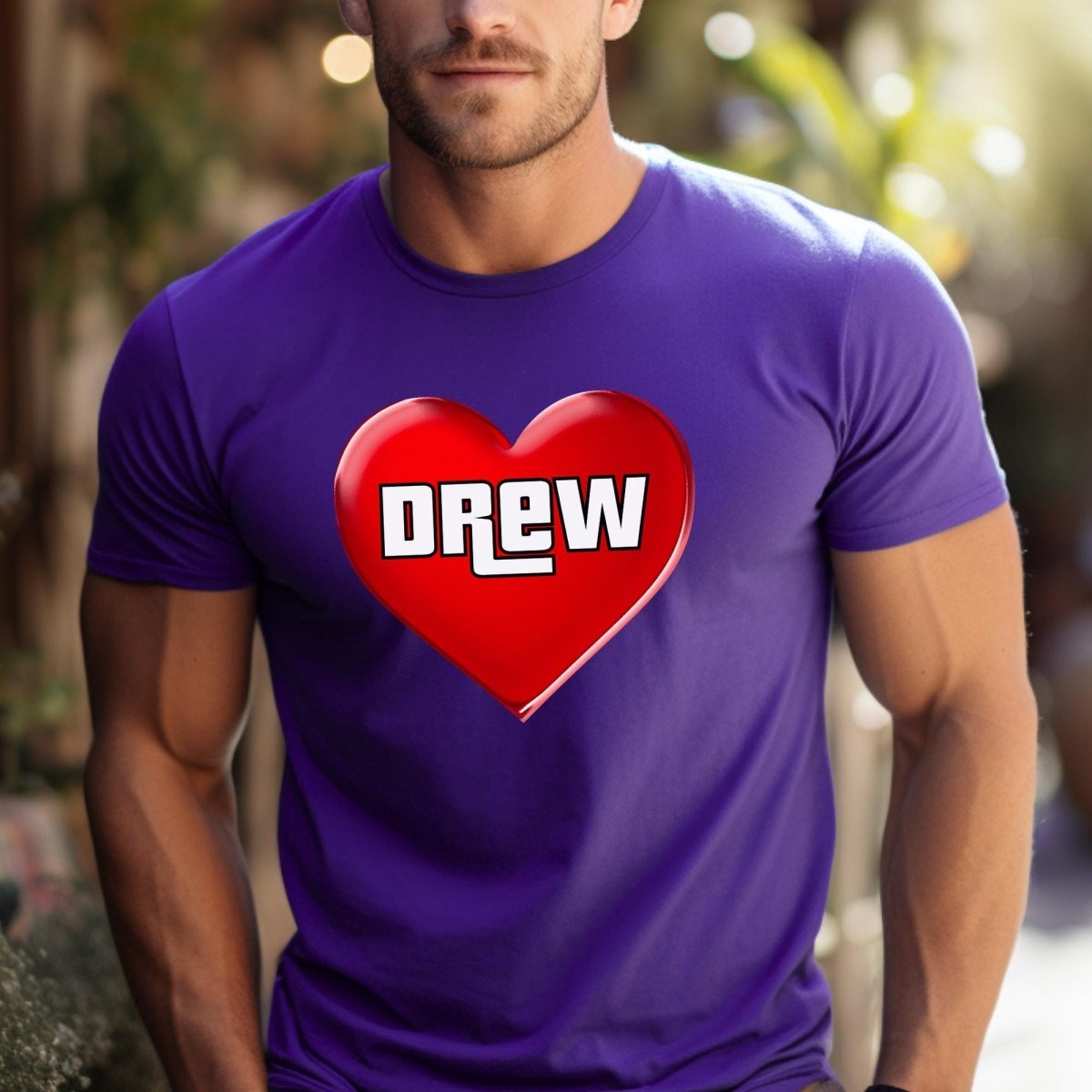 I Heart Drew Carey Price is Right Shirt, Super Fan Tee, Game Show Lover Gift - Team Purple - XS -
