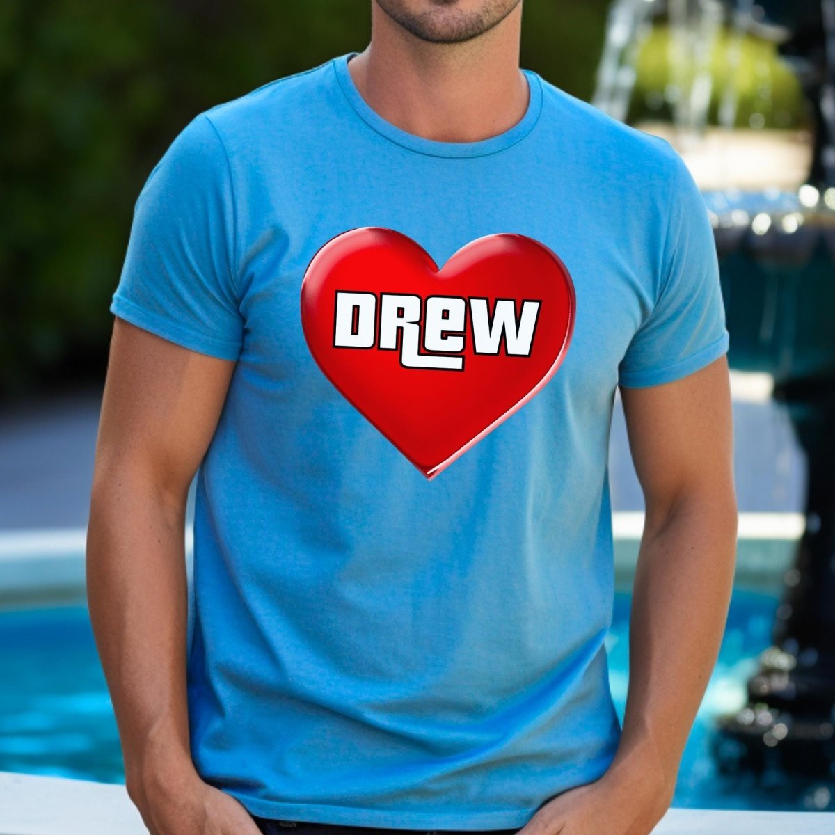 I Heart Drew Carey Price is Right Shirt, Super Fan Tee, Game Show Lover Gift - Aqua - XS -