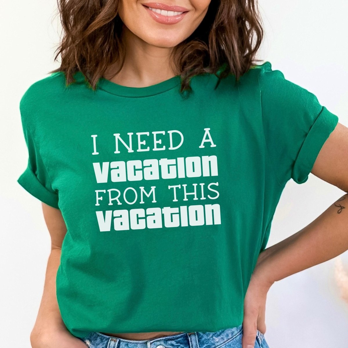 I Need a Vacation From This Vacation Price is Right Shirt, Family Trip Tee - Kelly - XS -