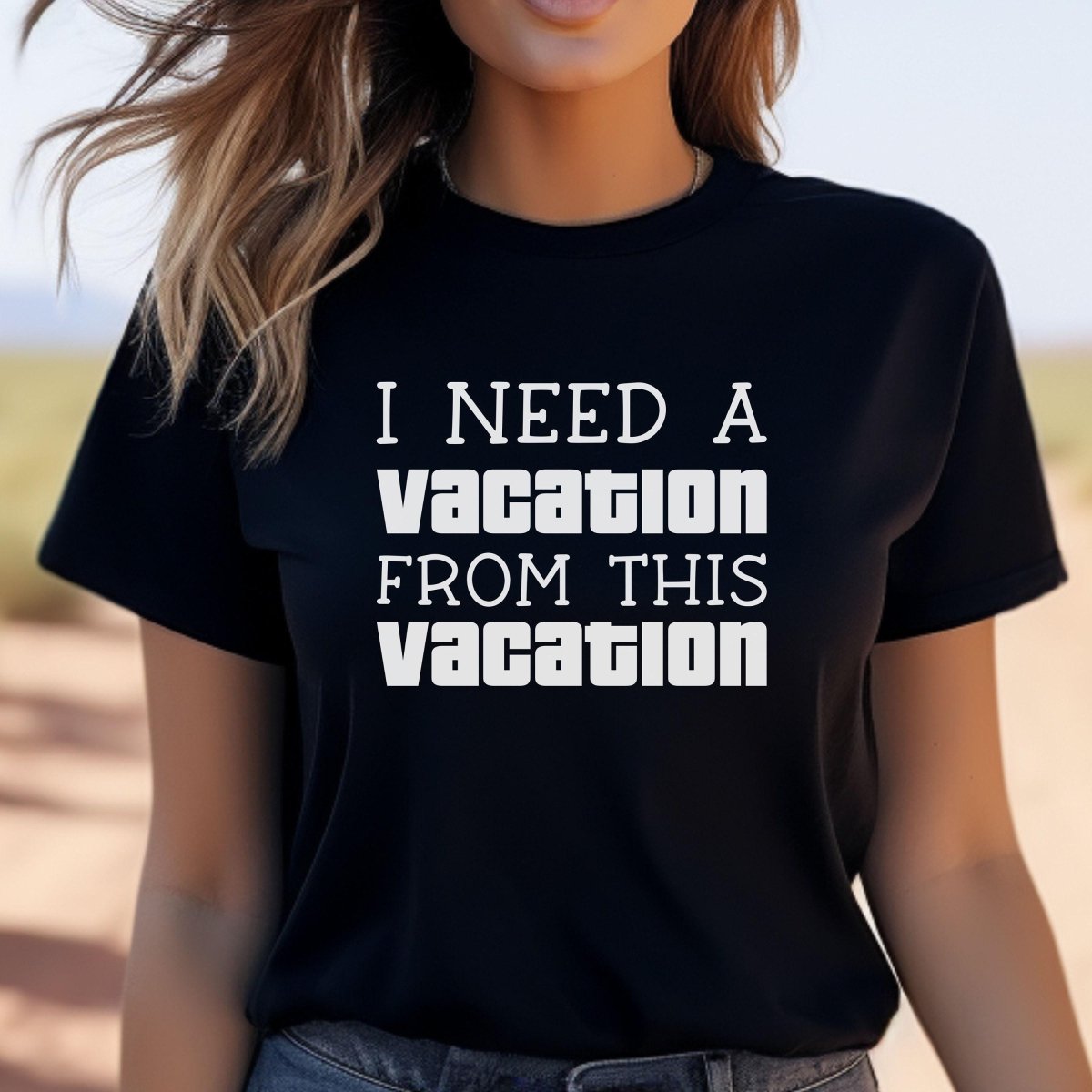 I Need a Vacation From This Vacation Price is Right Shirt, Family Trip Tee - Black - XS -