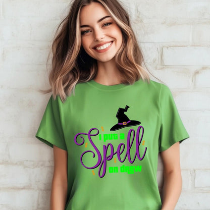 I Put a Spell on Drew Price is Right Shirt, Hocus Pocus Halloween Tee, Witchy Fan Gift - Leaf - XS -