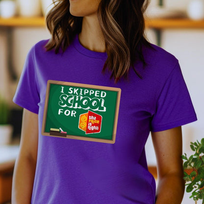 I Skipped School for the Price is Right College Student Shirt, Funny Campus Fan Gift - Team Purple - XS -