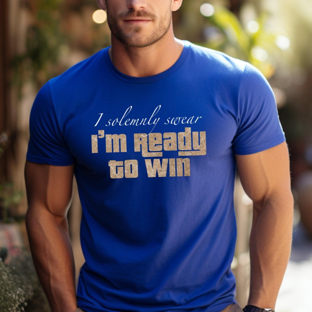 I Solemnly Swear I Am Ready to Win Price is Right Wizarding Shirt - True Royal - XS -