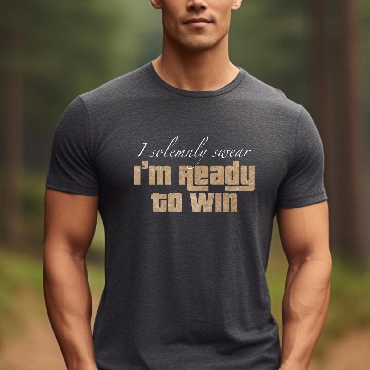 I Solemnly Swear I Am Ready to Win Price is Right Wizarding Shirt - Dark Grey Heather - XS -