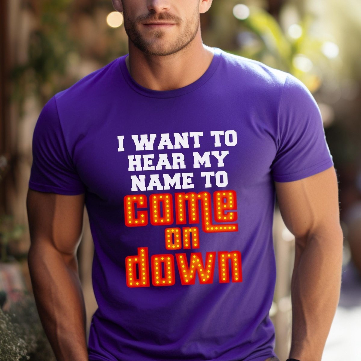 I Want to Hear My Name to Come On Down Price is Right Shirt, Super Fan Retro Tee - Team Purple - XS -