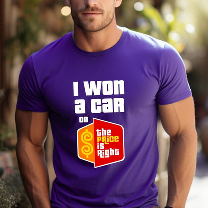 I Won on the Price is Right Shirt, Winner Contestant Pride Tee - Team Purple - XS -