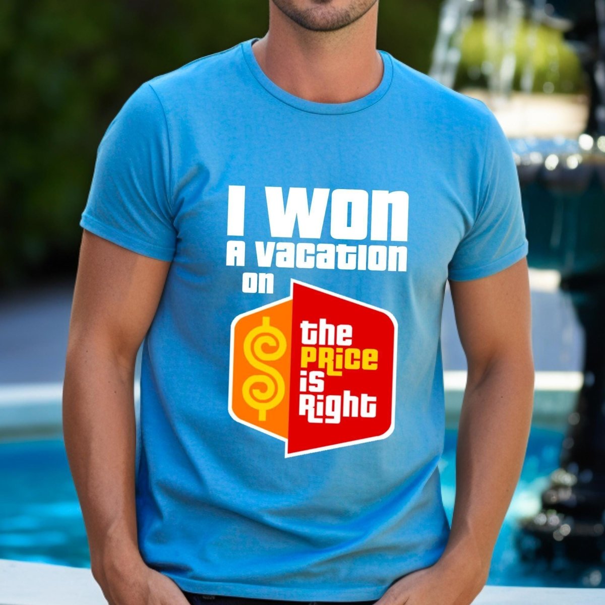 I Won on the Price is Right Shirt, Winner Contestant Pride Tee - Aqua - XS -