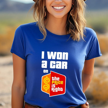 I Won on the Price is Right Shirt, Winner Contestant Pride Tee - True Royal - XS -