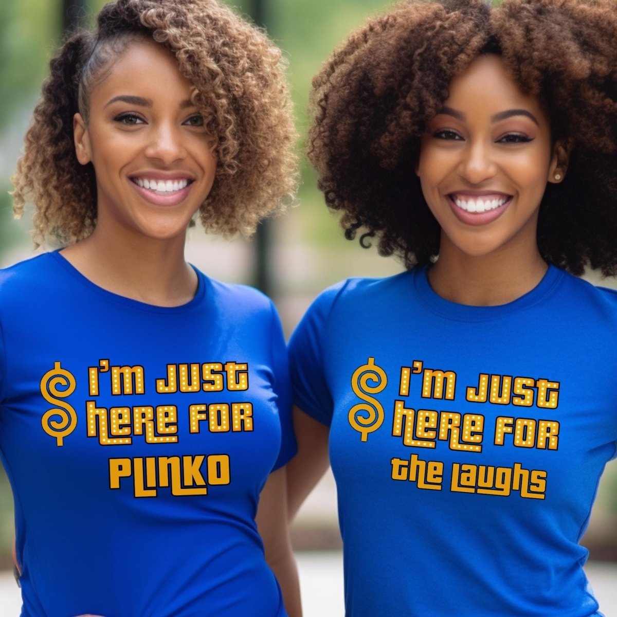 I'm Just Here For Price is Right Personalized Group Shirt, Game Night Squad Gift - True Royal - XS -