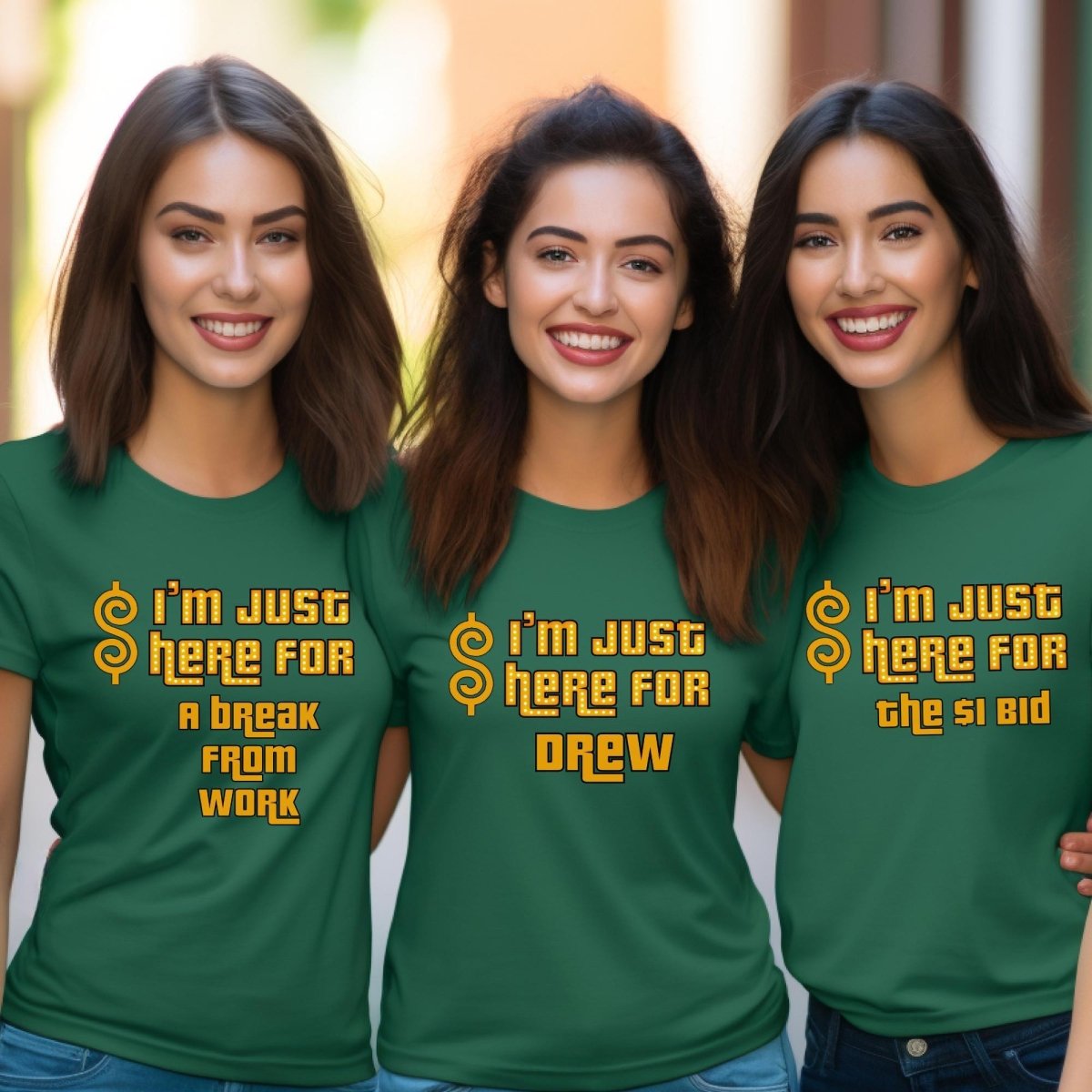 I'm Just Here For Price is Right Personalized Group Shirt, Game Night Squad Gift - Kelly - XS -