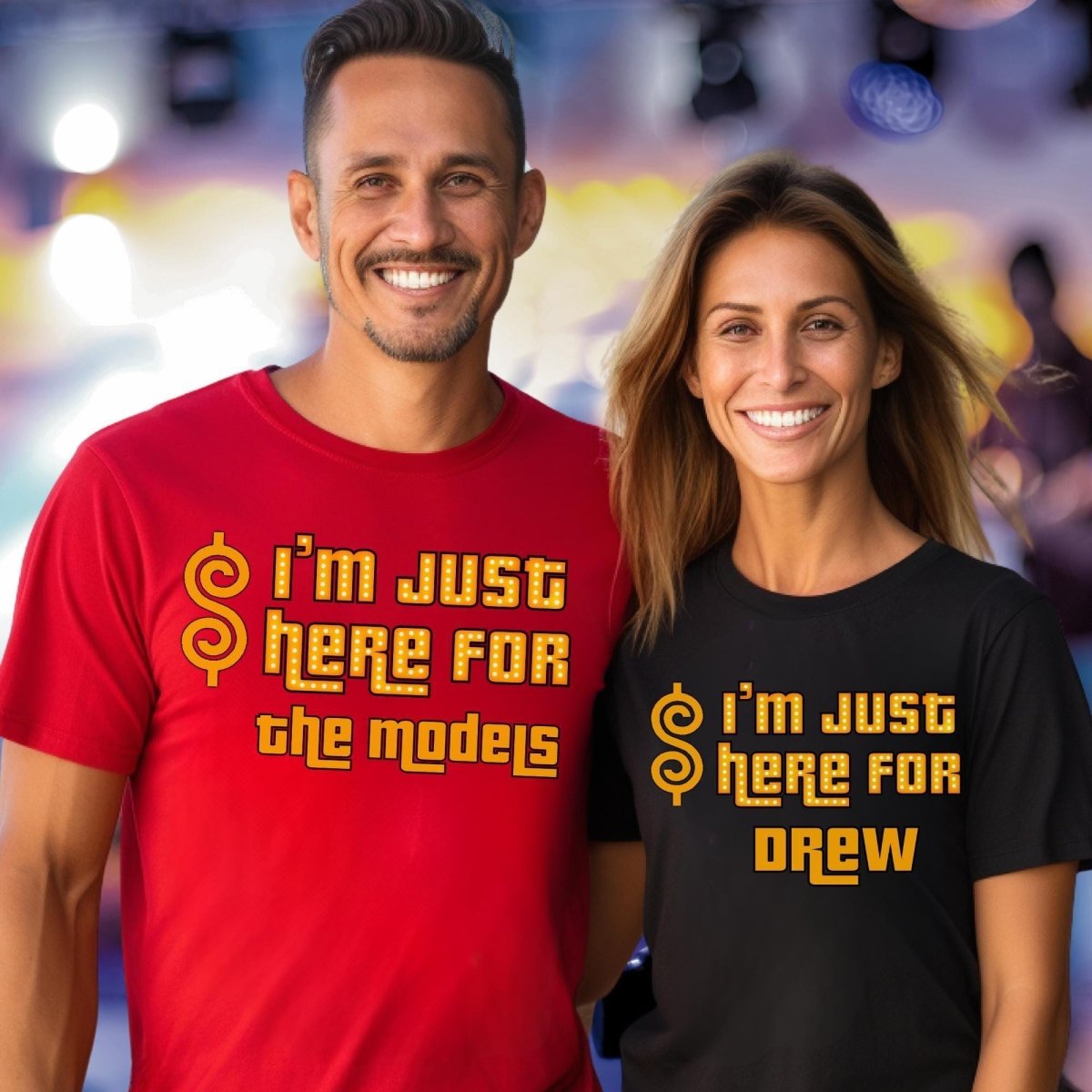 I'm Just Here For Price is Right Personalized Group Shirt, Game Night Squad Gift - Red - XS -
