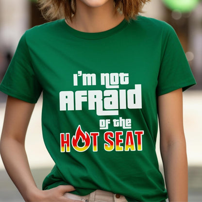 I'm Not Afraid of the Hot Seat, Price is Right Contestant Tee, Retro Game Show Fan Tee - Kelly - XS -