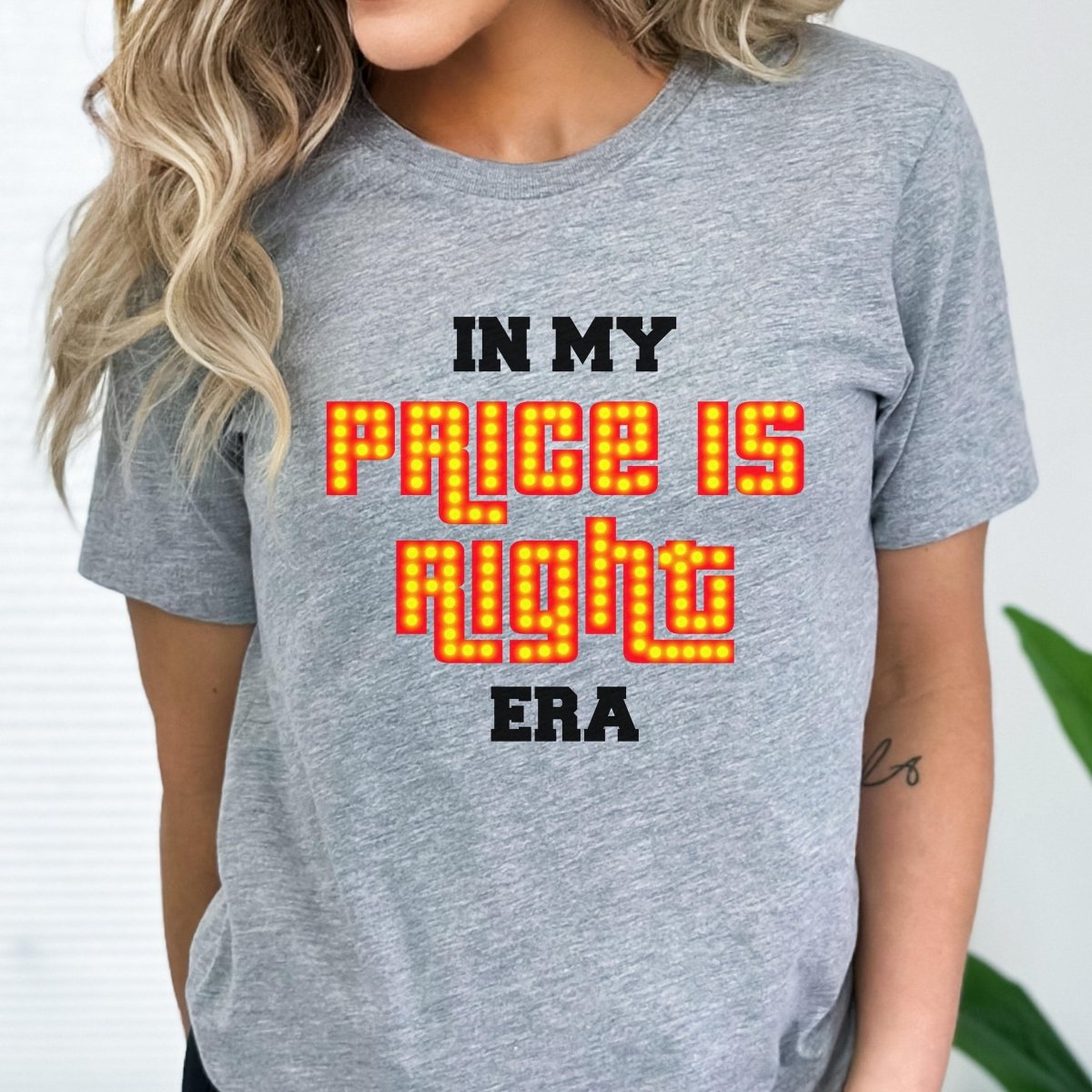 In My Price is Right Era Shirt, Eras Tour Inspired Tee, Trendy Fan Gift Tee - Athletic Heather - XS -