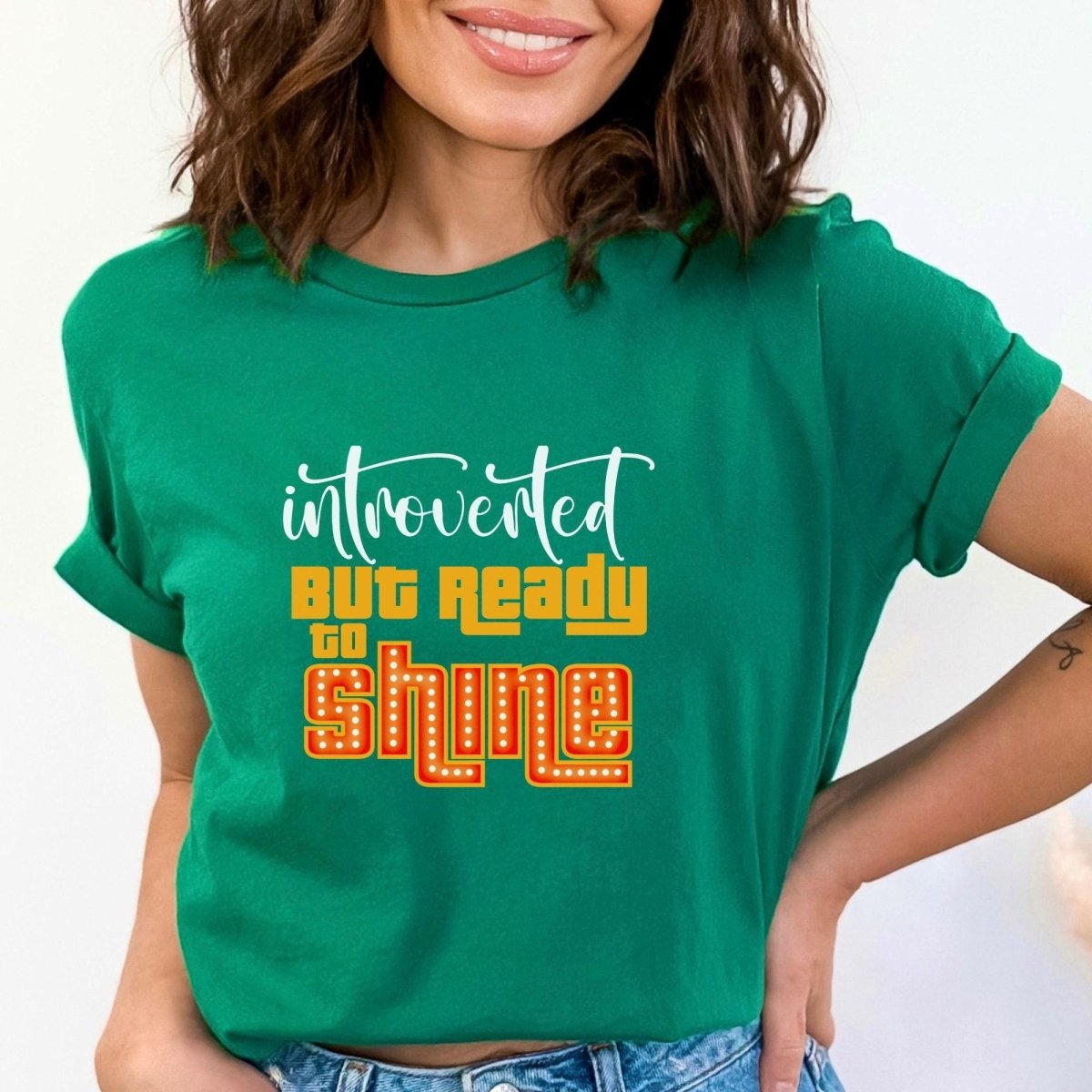 Introverted But Ready to Shine Price is Right Shirt - Kelly - XS -