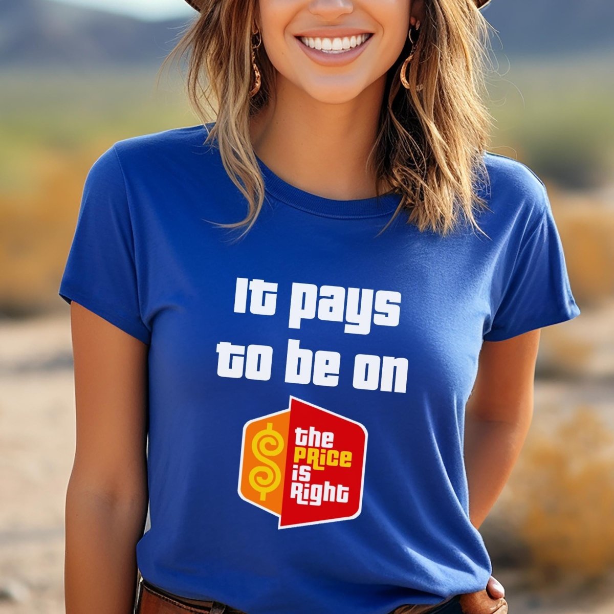 It Pays to be On the Price is Right Super Fan Shirt, Prize Winnings Retro Tee - True Royal - XS -