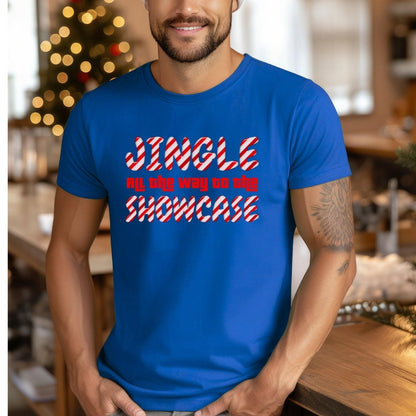 Jingle All the Way to the Showcase Price is Right Christmas Special Shirt - True Royal - XS -