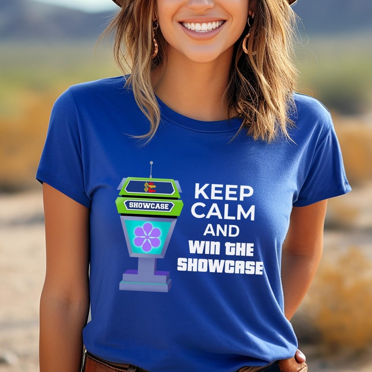 Keep Calm and Win the Showcase Price is Right Shirt, Showdown Design Fan Gift - True Royal - XS -