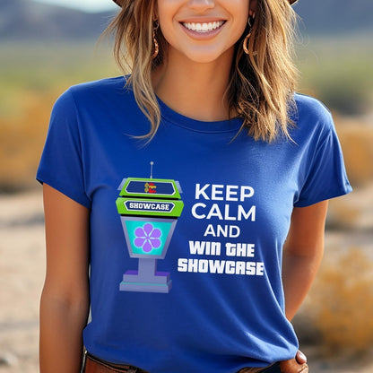 Keep Calm and Win the Showcase Price is Right Shirt, Showdown Design Fan Gift - True Royal - XS -
